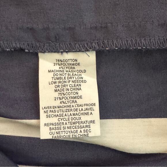 Trina Turk Cattleya Off the Shoulder Midi Dress Blue White Size M-L - Picture 4 of 5